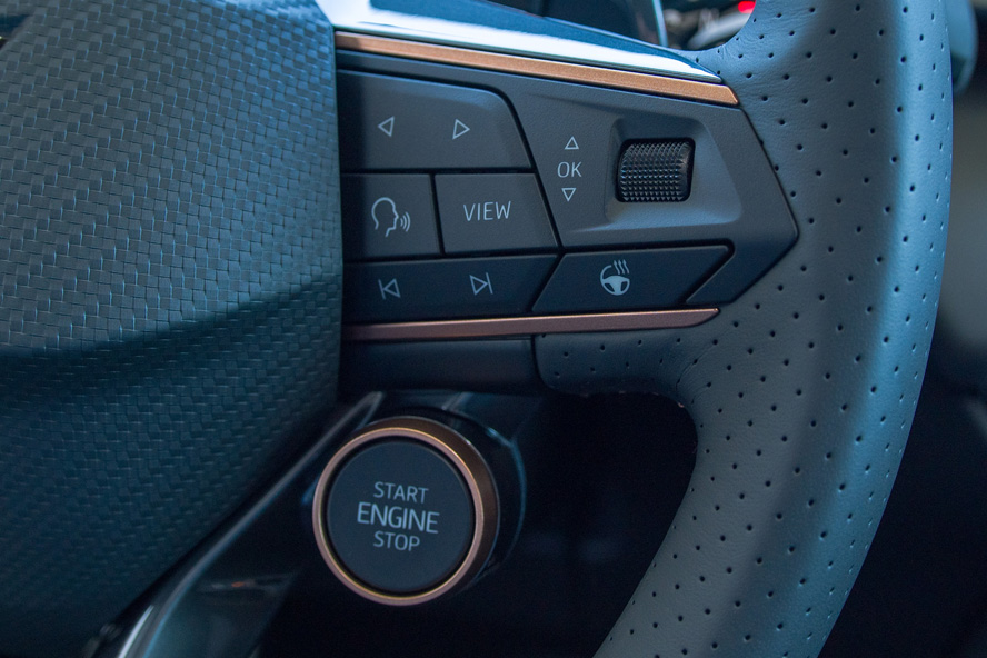 cupra Terramar lemkrad tasten