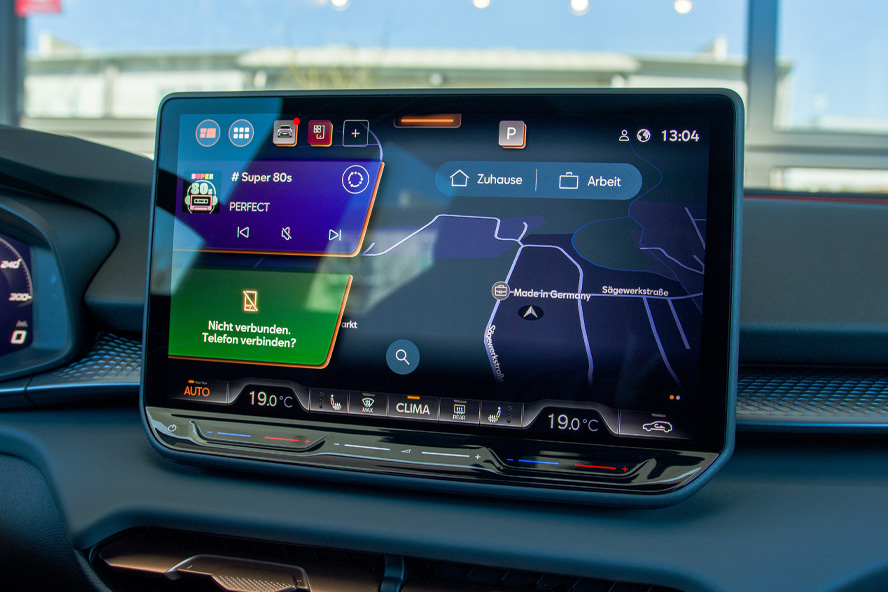 cupra Terramar touchscreen