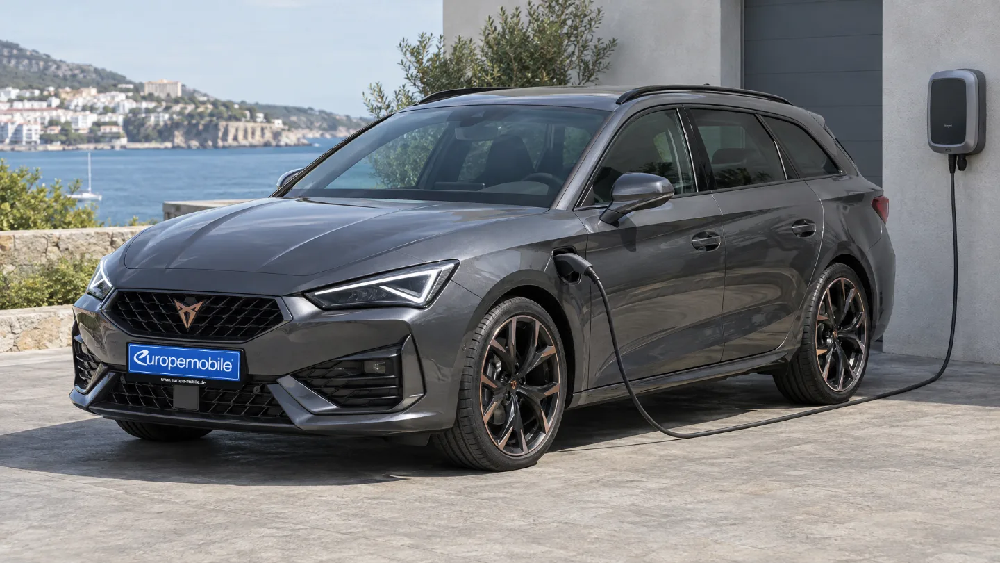 Cupra Leon Sportstourer e-Hybrid an einer Wallbox